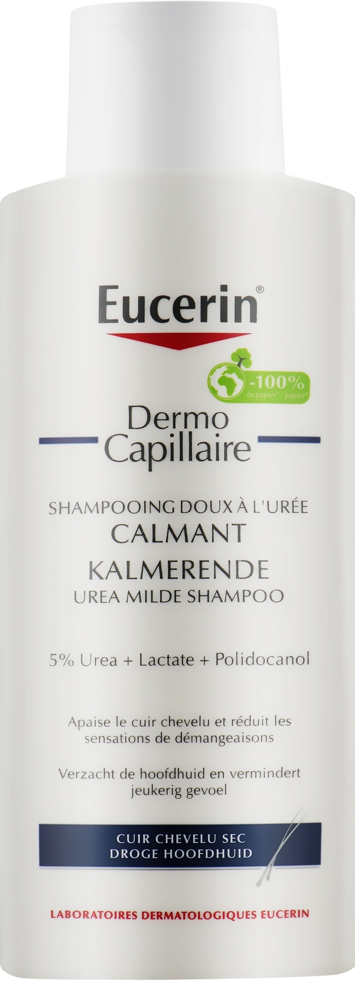 Szampon do suchej skóry głowy - Eucerin DermoCapillaire Shampoo — Zdjęcie 250 ml