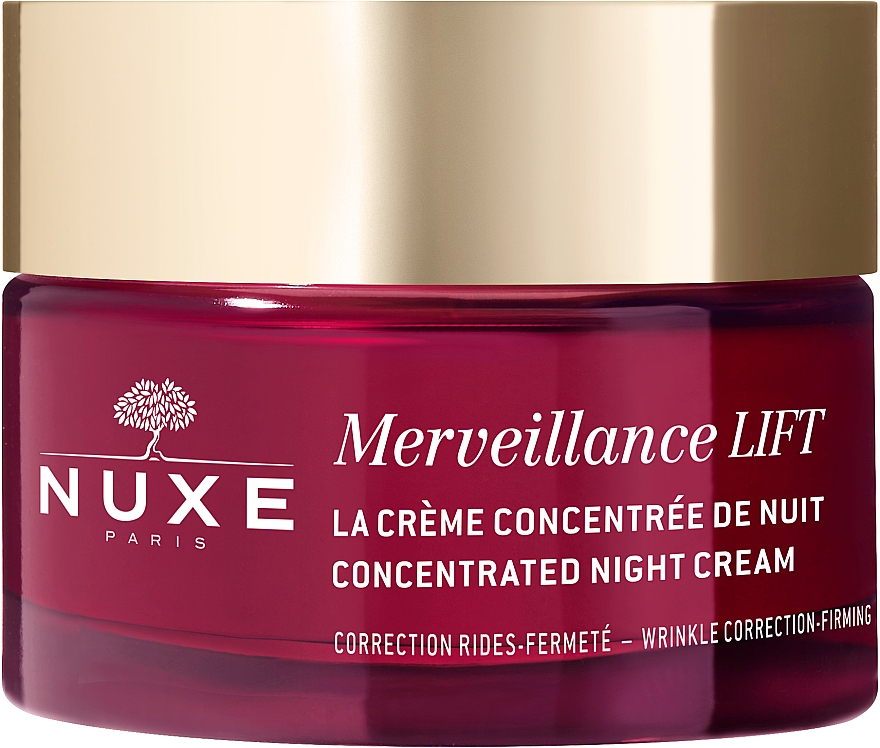 Liftingujący krem do twarzy na noc - Nuxe Merveillance Lift Concentrated Night Cream