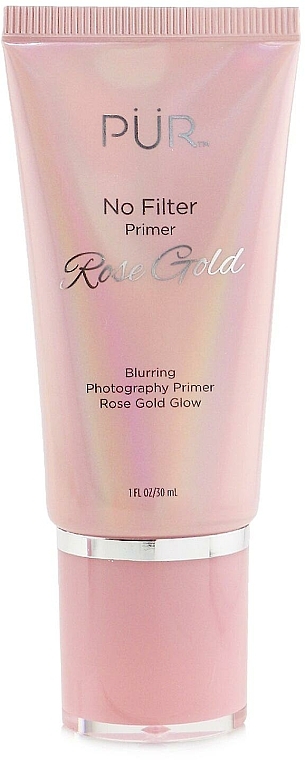 Rozświetlająca baza pod makijaż - Pür No Filter Blurring Photography Primer Rose Gold Glow — Zdjęcie N1