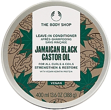 Odżywka do włosów bez spłukiwania z olejem z czarnej rycyny jamajskiej - The Body Shop Jamaican Black Castor Oil Leave-In Conditioner — Zdjęcie N1