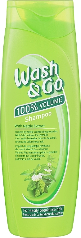 Szampon z ekstraktem pokrzywy do włosów łamliwych - Wash&Go — Zdjęcie N2