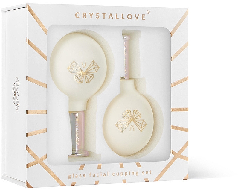 Bańki szklane do masażu twarzy, szyi i dekoltu - Crystallove Glass Facial Cupping Set — Zdjęcie N6