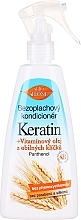Regenerująca mgiełka bez spłukiwania do włosów z olejem z kiełków zbóż - Bione Cosmetics Keratin + Grain Sprouts Oil Leave-in Conditioner — Zdjęcie N1