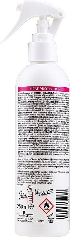 Termoochronny spray do włosów - Taft Heat Protector — Zdjęcie N2