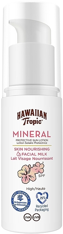 Balsam do twarzy z filtrem słonecznym - Hawaiian Tropic Skin Nourishing Mineral Facial Milk SPF30 — Zdjęcie N1