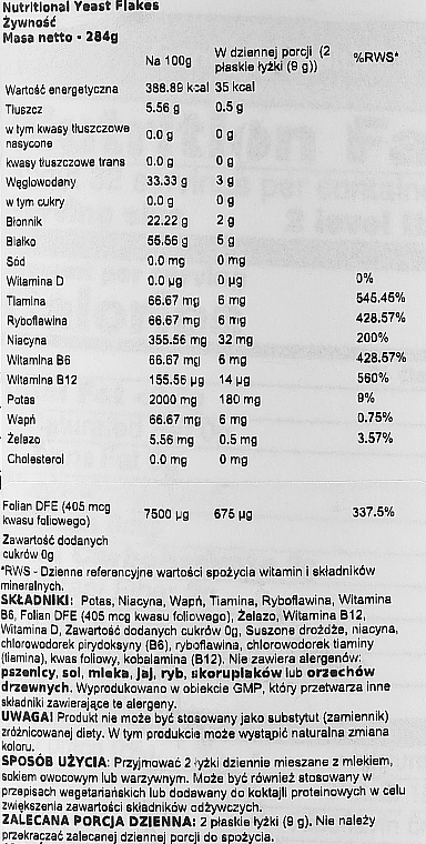 Suplement diety Drożdże odżywcze, płatki - Now Foods Nutritional Yeast Flakes — Zdjęcie N2