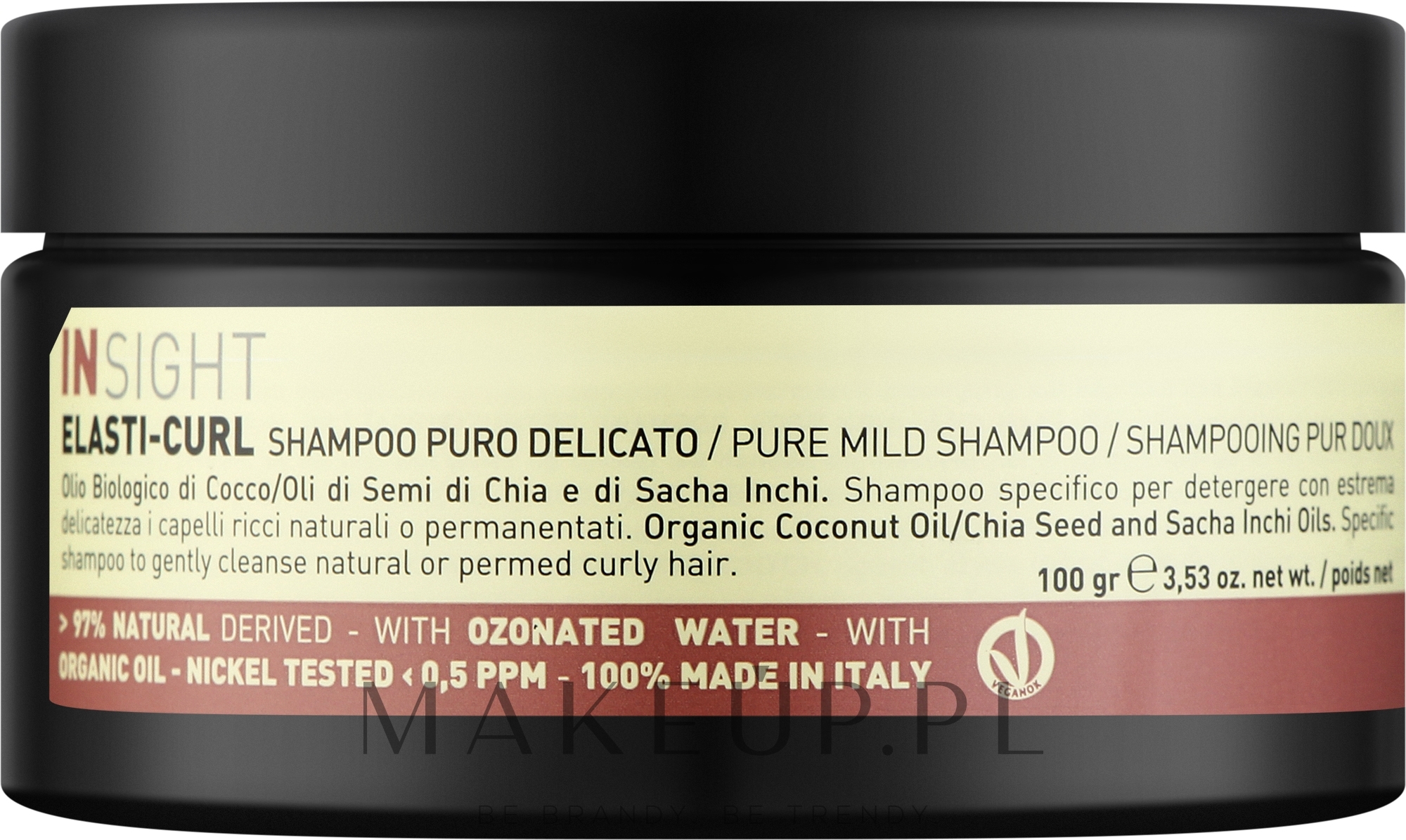 Łagodny szampon do włosów kręconych - Insight Elasti-Curl Pure Mild Shampoo  — Zdjęcie 100 g