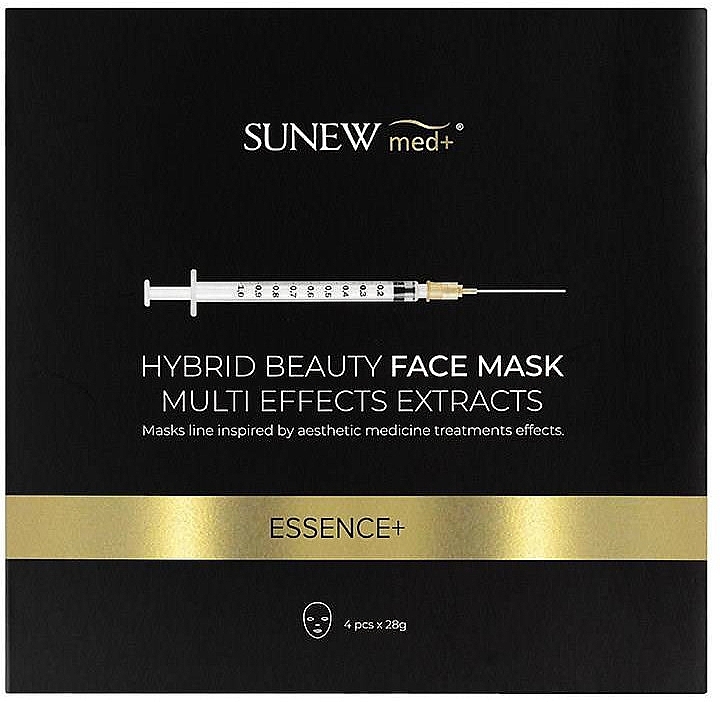 Hybrydowa maska ​​w płacie z peptydami i śluzem ślimaka - SunewMed+ Essence Hybrid Beauty Face Mask — Zdjęcie N1