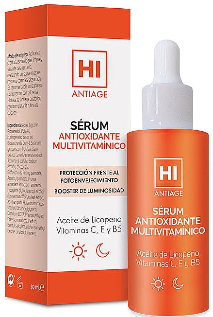 Serum do twarzy z kolagenem i ceramidami - Avance Cosmetic Hi Antiage Multivitamin Antioxidant Serum — Zdjęcie N1