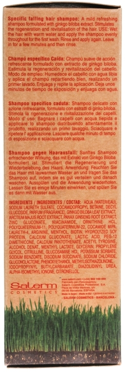 Szampon stymulujący porost włosów - Salerm Biokera for Treated Hair Shampoo — Zdjęcie N3