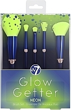 Zestaw pędzli do makijażu, 5 szt. - W7 Glow Getter Neon Makeup Brush Set — Zdjęcie N1