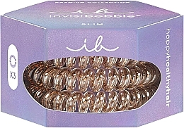 Elastyczna gumka do włosów - Invisiboble Slim Premium Bronze Me Pretty Hair Scrunchies — Zdjęcie N1