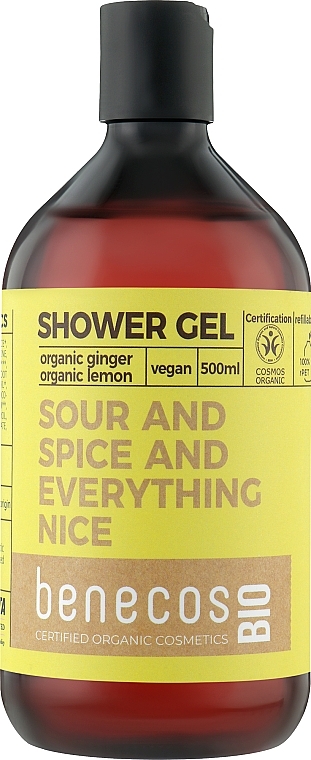 Żel pod prysznic - Benecos Shower Gel Organic Ingwer & Zitrone — Zdjęcie N1