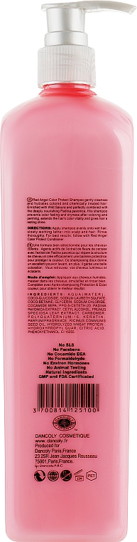 Szampon do włosów farbowanych, Ochrona koloru - Angel Professional Paris Color Protect Shampoo — Zdjęcie N2