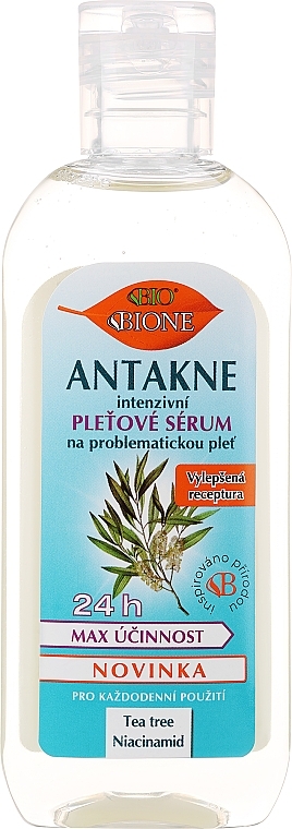 Serum do twarzy Drzewo herbaciane i niacynamid - Bione Cosmetics Antakne Tea Tree and Niacinamid Facial Serum