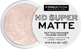 Utrwalający sypki puder matujący - Relove by Revolution HD Super Matte Setting Powder — Zdjęcie N2