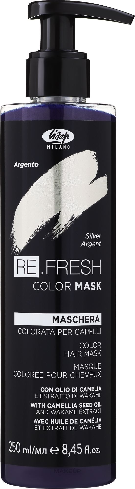 Bezamoniakowa maska do włosów farbowanych - Lisap Re.Fresh Color Mask — Zdjęcie Akwamaryn