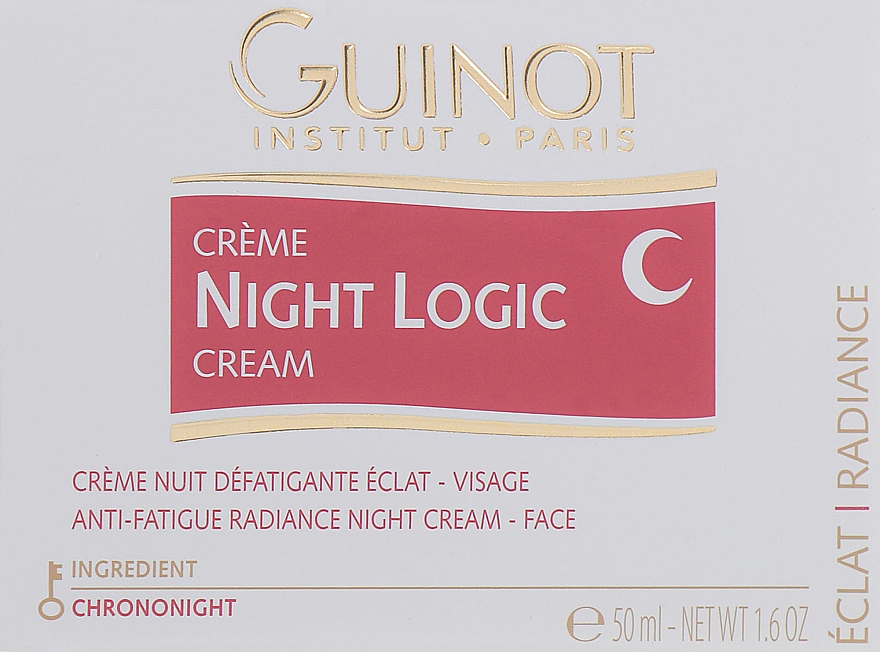 Rozświetlający krem do twarzy na noc - Guinot Night Logic Cream — Zdjęcie N1