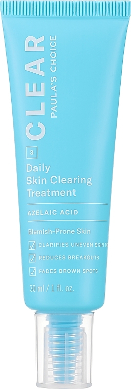 Płyn do mycia twarzy z kwasem azelainowym - Paula's Choice Clear Daily Skin Clearing Treatment — Zdjęcie N3