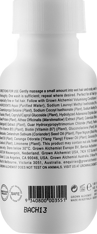 Szampon zwiększający objętość włosów - Grown Alchemist Volumising Shampoo — Zdjęcie N2