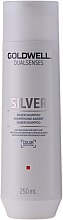 Kup Srebrzysty szampon neutralizujący do włosów siwych lub blond - Goldwell DualSenses Silver Refining Silver Shampoo
