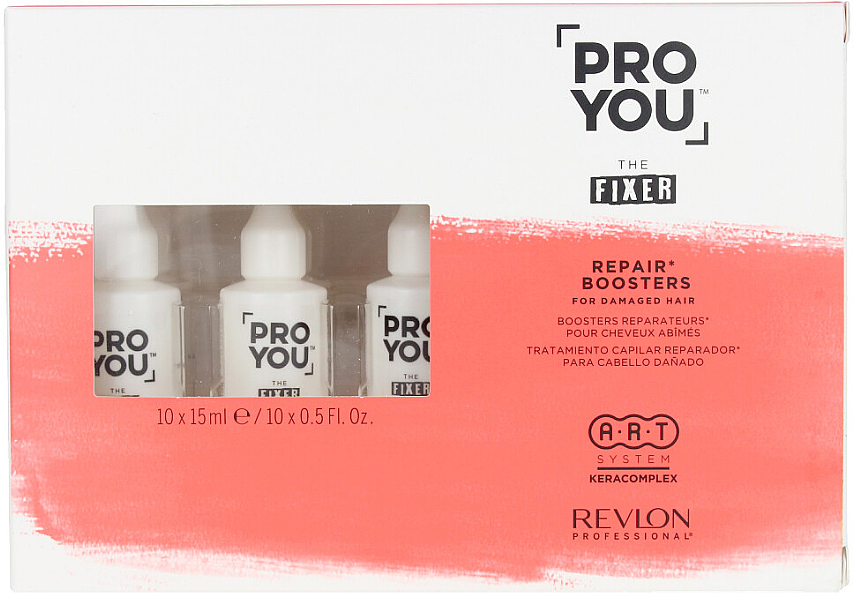 Ampułki regenerujące do włosów zniszczonych - Revlon Professional Pro You Fixer Repair Boosters — Zdjęcie N1