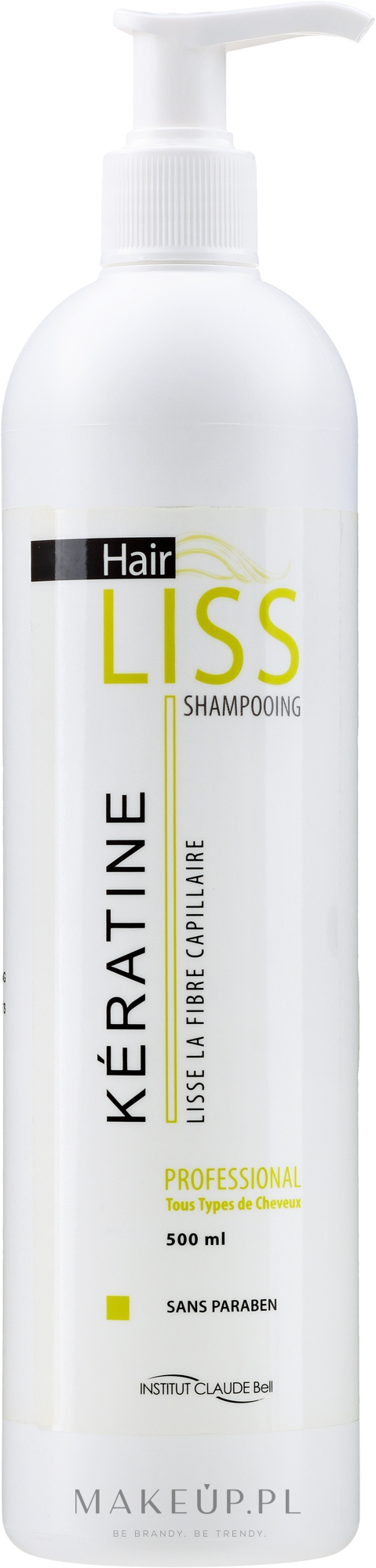 Szampon do włosów z keratyną - Institut Claude Bell Hairliss Keratin Shampoo — Zdjęcie 500 ml