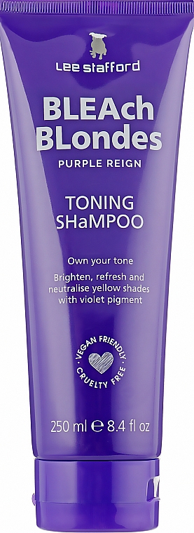 Szampon koloryzujący do włosów rozjaśnianych - Lee Stafford Bleach Blonde Toning Shampoo