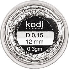 Sztuczne rzęsy w słoiczku D 0,15 (12 mm) - Kodi Professional — Zdjęcie N1