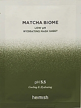 Kup Maseczka do twarzy w płachcie - Heimish Matcha Biome Low pH Hydrating Mask Sheet