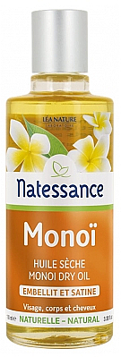 Organiczny olejek do opalania - Natessance Monoi Dry Oil Beautify And Shine — Zdjęcie N1