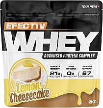 Białko serwatkowe Sernik cytrynowy - Efectiv Nutrition Whey Protein Lemon Cheesecake — Zdjęcie N1