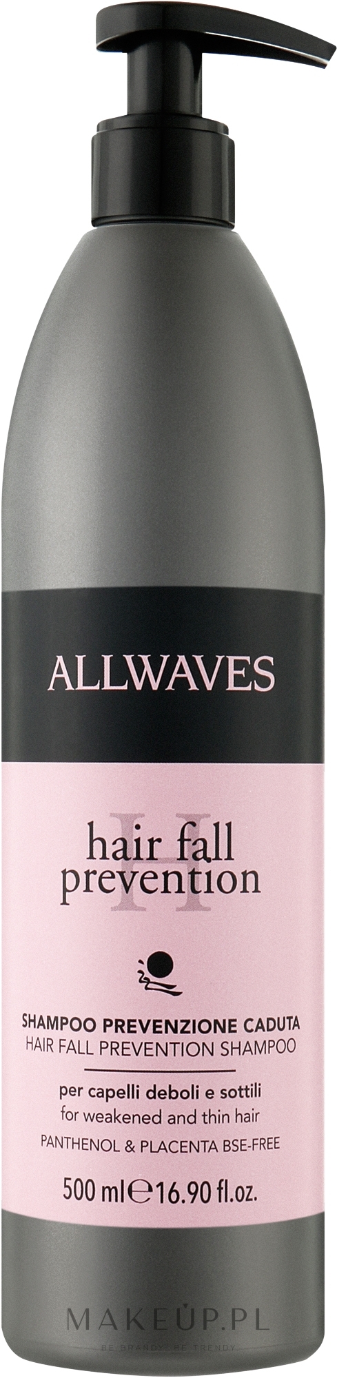 Szampon zapobiegający wypadaniu włosów z placentą i pantenolem - Allwaves Placenta Hair Loss Prevention Shampoo — Zdjęcie 500 ml