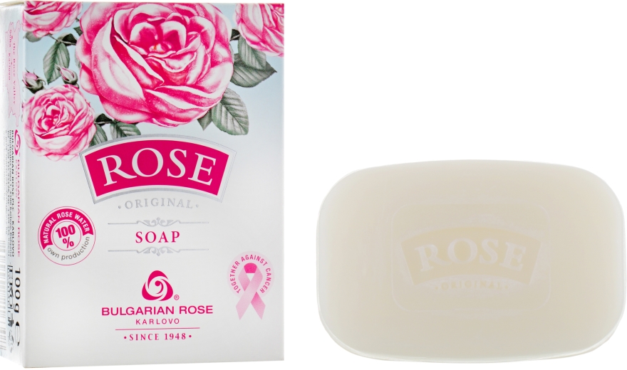 Różane mydło w kostce - Bulgarian Rose Rose Original Soap