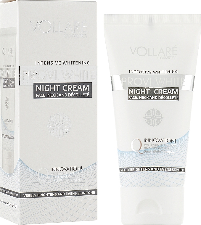 Intensywnie wybielający krem na noc - Vollare Provi White Intensive Whitening Night Cream