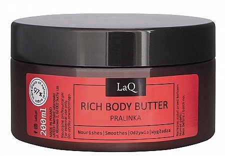 Masło do ciała Pralina - LaQ Rich Body Butter  — Zdjęcie N1