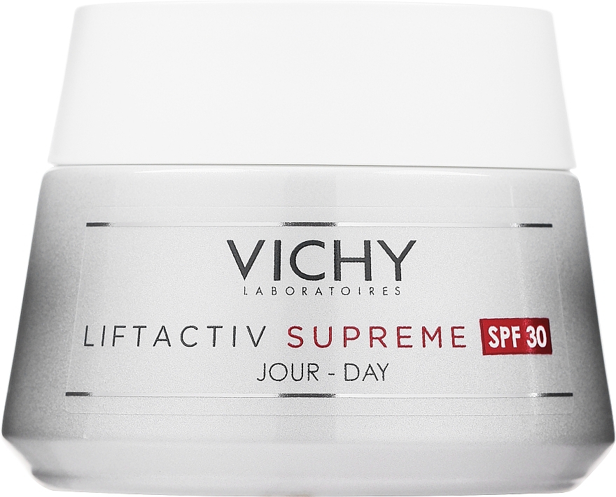 Ujędrniający krem przeciwzmarszczkowy do twarzy SPF 30 - Vichy Liftactiv Supreme Intensive Anti-Wrinkle Day Cream