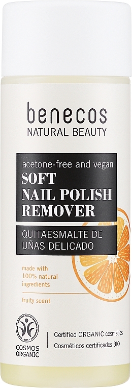 Zmywacz do paznokci z ekstraktem z pomarańczy - Benecos Natural Nail Polish Remover — Zdjęcie N1