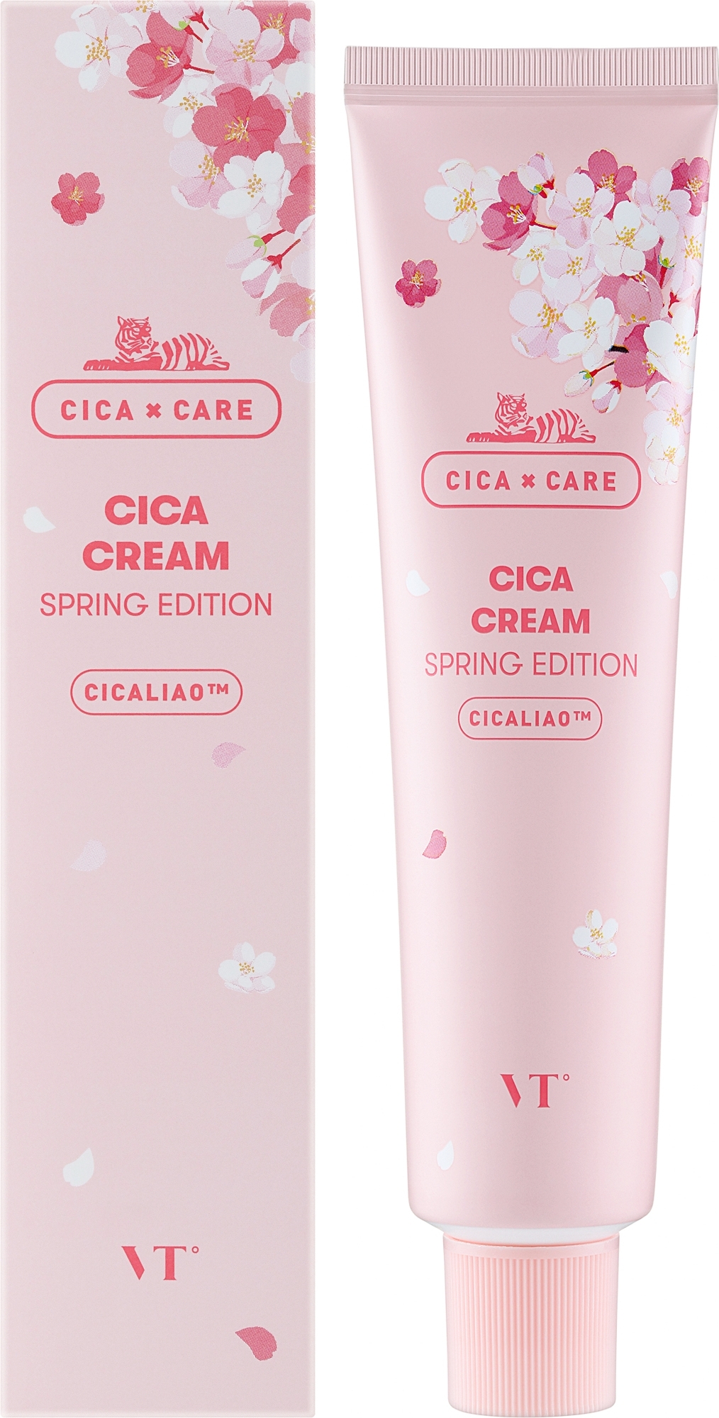 Kojący krem do twarzy z ekstraktem z wąkroty azjatyckiej - VT Cosmetics Cica Cream Spring Edition — Zdjęcie 100 ml