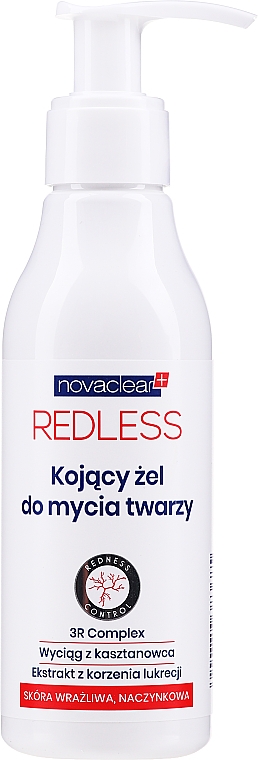 Kojący żel do mycia twarzy - Novaclear Redless Soothing Facial Cleanser — Zdjęcie N1