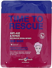 Kup Wzmacniająca maska do włosów zniszczonych w formie czepka - Montibello Smart Touch Time To Rescue Hair Mask