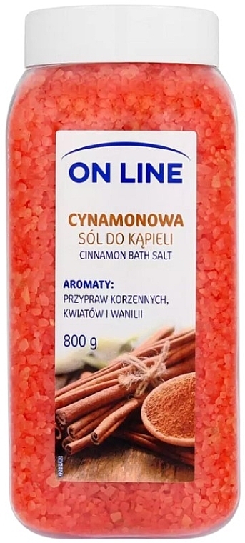 Sól do kąpieli Cynamon - On Line Bath Salt — Zdjęcie N1