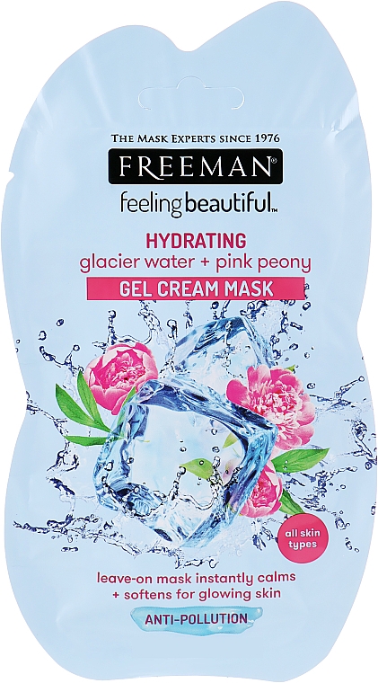 Żelowa maska nawilżająca do twarzy bez spłukiwania - Freeman Feeling Beautiful Gel Cream Mask Sashet