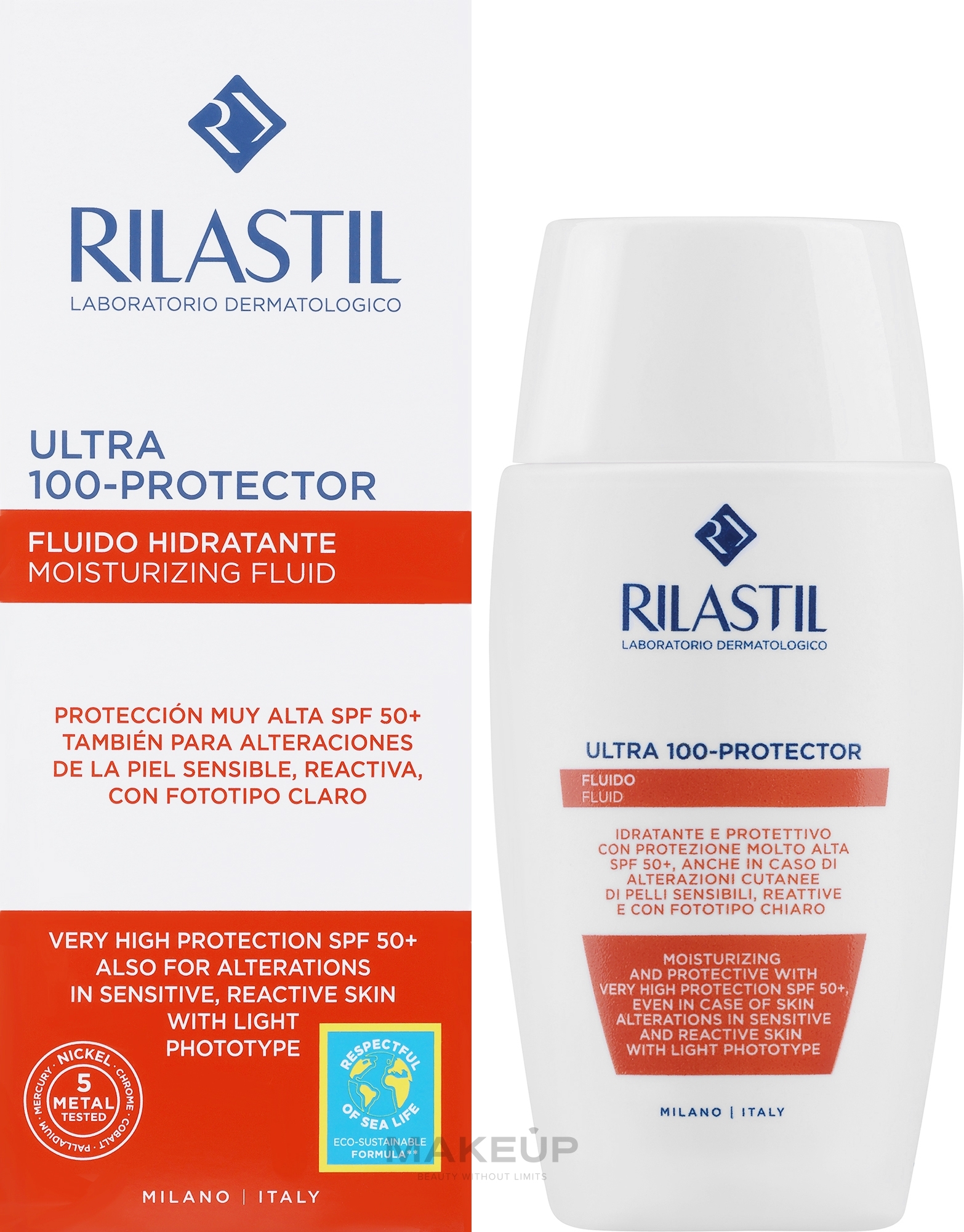 Krem przeciwsłoneczny do twarzy i ciała - Rilastil Sun System Ultra 100-Protector SPF50+ — Zdjęcie 50 ml