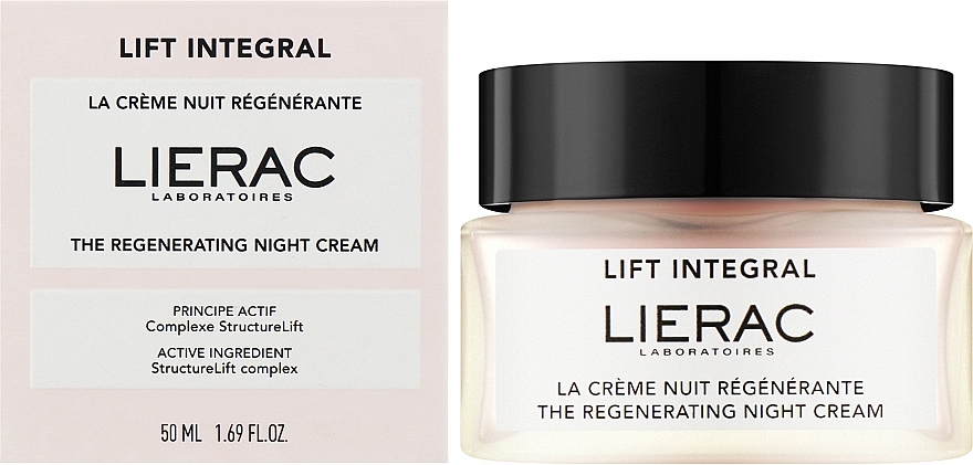 Regenerujący krem ​​do twarzy na noc - Lierac Lift Integral The Regenerating Night Cream — Zdjęcie N2