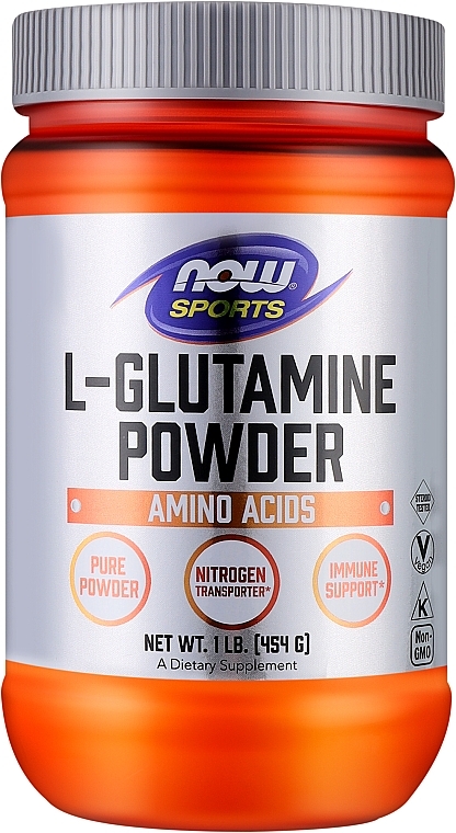 Glutamina w proszku - Now Foods Sports L-Glutamine Powder — Zdjęcie N3