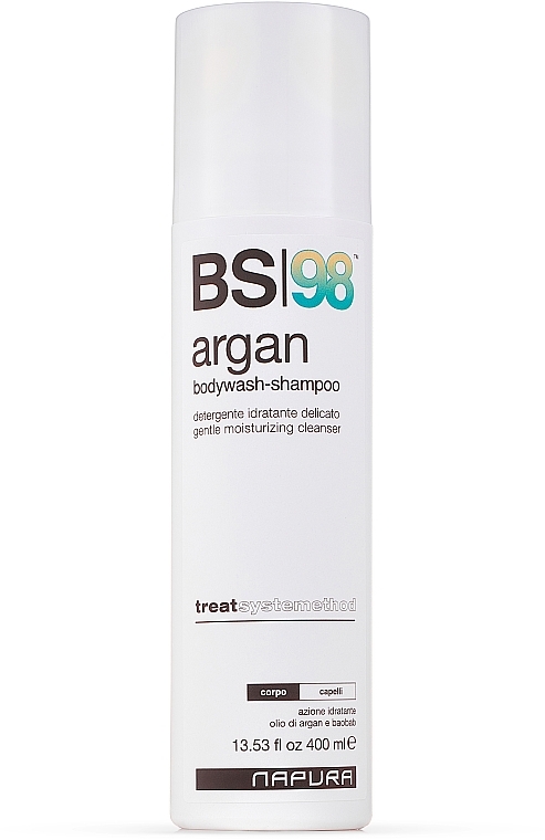 Arganowy szampon do włosów i ciała - Napura BS98 Argan Bodywash Shampoo