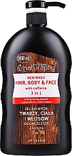 Kup Żel do mycia twarzy, ciała i włosów dla mężczyzn - Bluxcosmetics Naturaphy Hair, Body & Face Man Wash With Caffeine 3 in 1