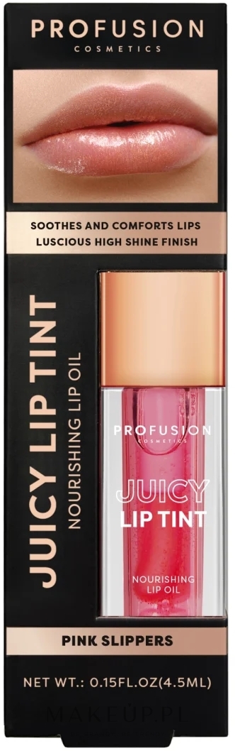 Nawilżający tint do ust - Profusion Juicy Lip Tint Nourishing Lip Oil — Zdjęcie Pink Slippers