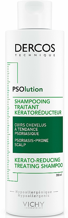 Keratolityczny szampon dla skóry głowy skłonnej do łuszczycy - Vichy Dercos PSOlution